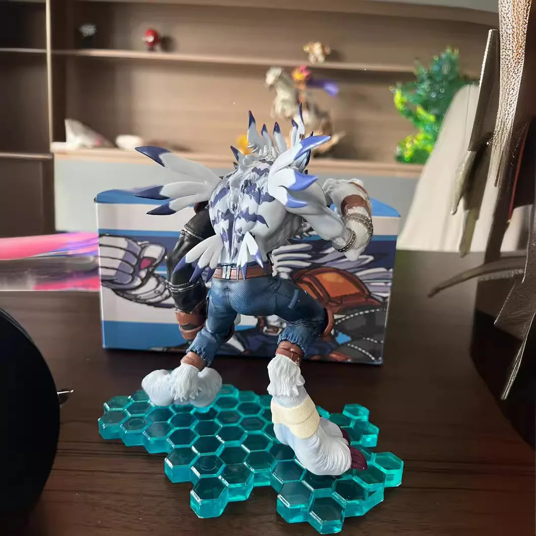 22cm Hot Digimon Adventure Anime Figurki Gk Garurumon Figurka akcji Pvc Figurka Statuetka Kolekcja Model Lalka Zabawka Prezenty Dla Chłopców