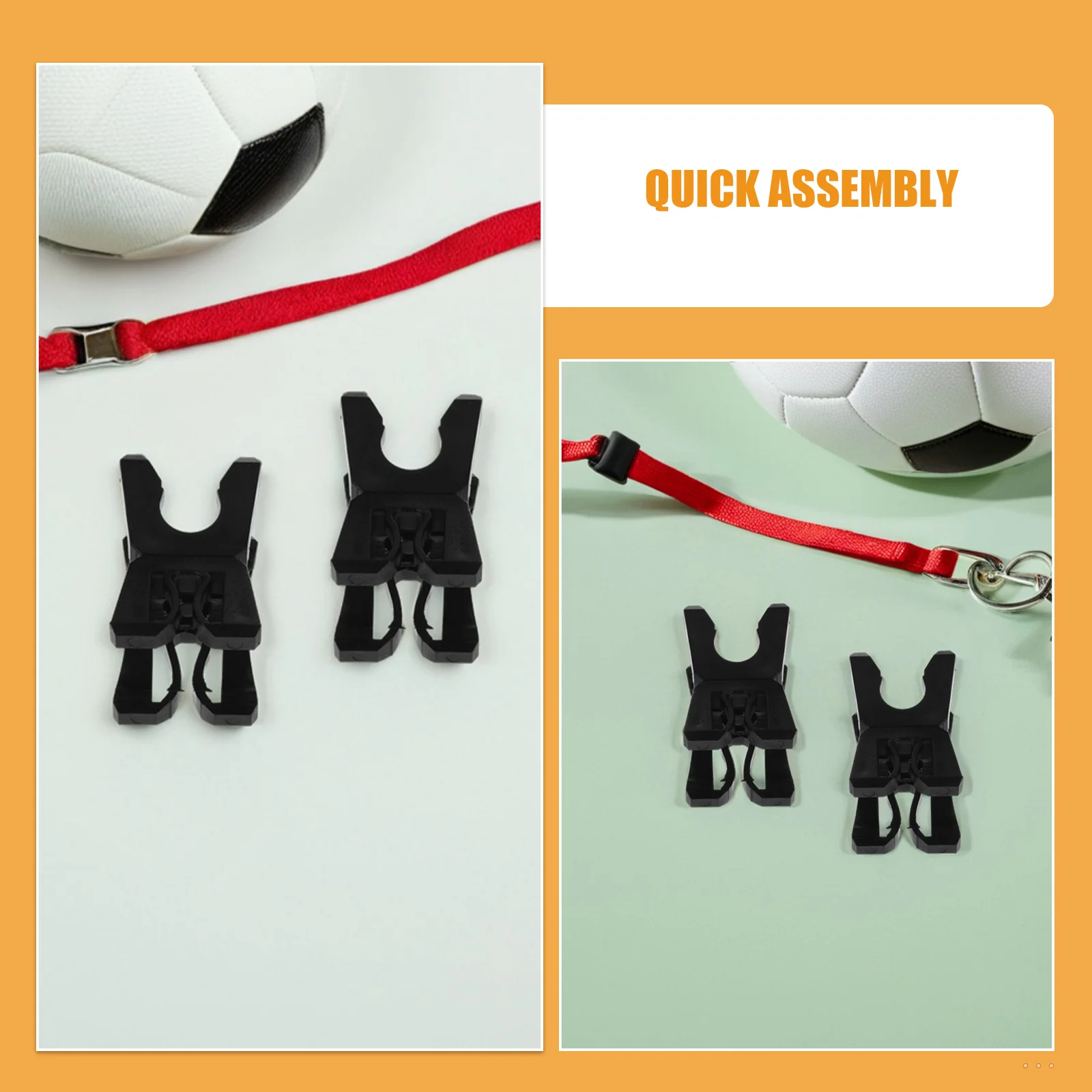 8Pcs Training Pole Buckle with Rotatable Design Weather-Resistant Plastic Sign Holder for Football Soccer Speed Training Tools