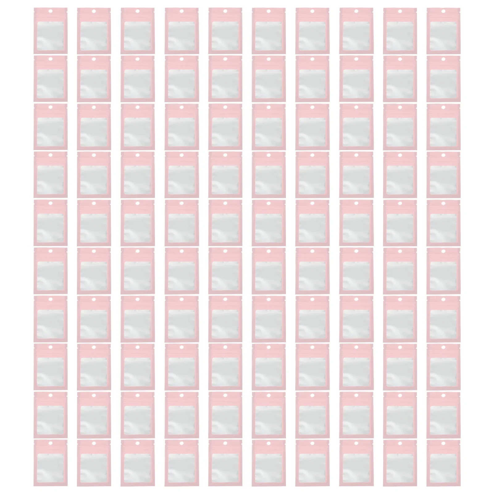 100 Pcs Clear Jewelry Bags Sealing Pouches Sealed Storage Pouches for Jewelry Display Accessories Sealed Storage Containers