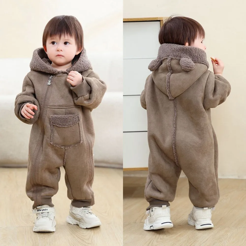 Arrival Baby Romper Suit Autumn Winter Warm Crawling Suit Trendy Style for 0-2 Years Old Boys And Girls Outdoor Clothes Harlie