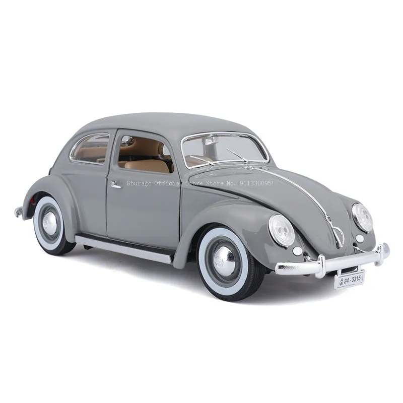 Bburago 1:18 1955 Volkswagen Kafer-Beetle Alloy Classic Car Die Cast Model Toy Collection Gift Car Model