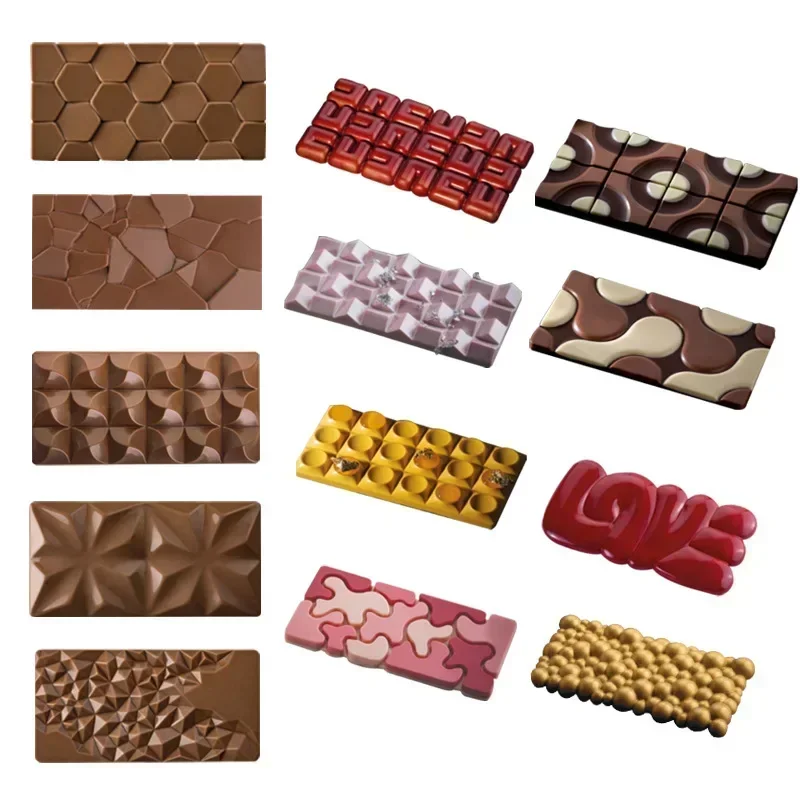 29-style Irregular Silicone Chocolate Baking Mold Porous Flower Love Candy Jelly Ice Making Set Cake Decor Soap Candle Mould