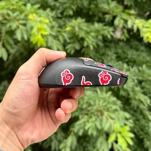 Imagen 2 del producto 1 Juego de pegatinas antideslizantes para ratón ultrafraglide para Scyrox V8, cinta antideslizante antisudor, textura ultrafina de copo de nieve y lagarto