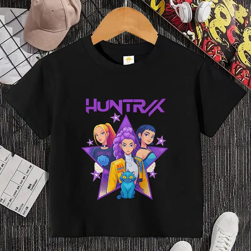 تي شيرت K POP Demon Hunter، بأكمام قصيرة من القطن للأطفال والكبار، قميص برسومات عصرية غير رسمية، جديد للصيف والخريف #3