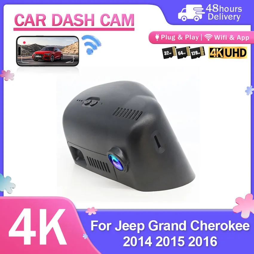 4K HD 2160P Plug and play Wifi Plug and Play For Jeep Grand Cherokee 2014-2016 Car DVR Camera Video Recorder