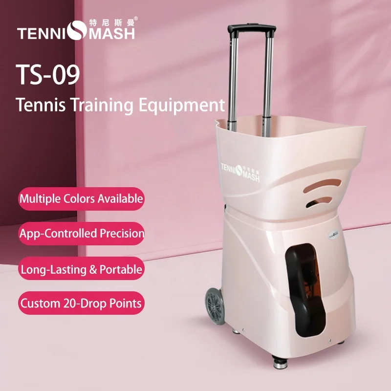 TenniSmash TS-09 High-End Automatic Tennis Ball Machine Portable Professional Training Device Tennis Training Equipment