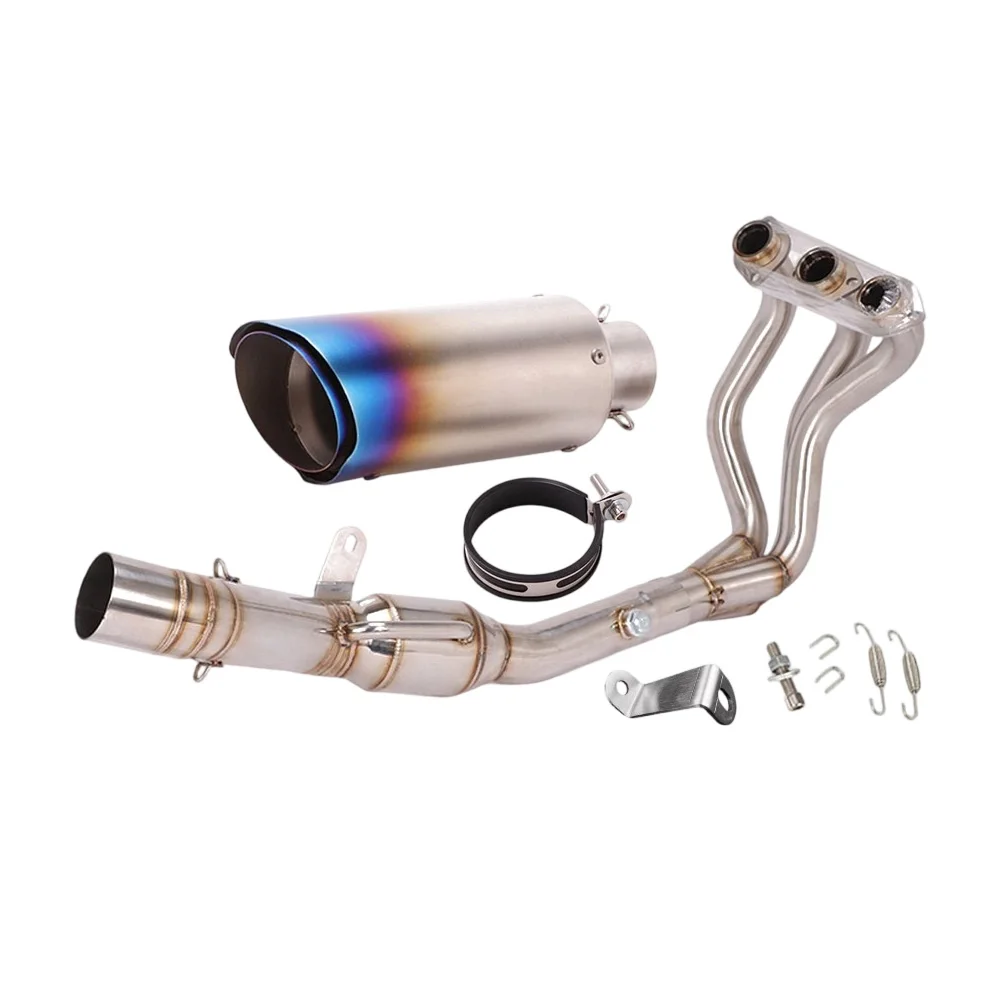 Slip-On für Yamaha MT09 2020-2023 Komplettes Auspuffsystem Krümmer Verbindungsrohr Schalldämpfer Endrohre Auspuffrohre – Detail 2