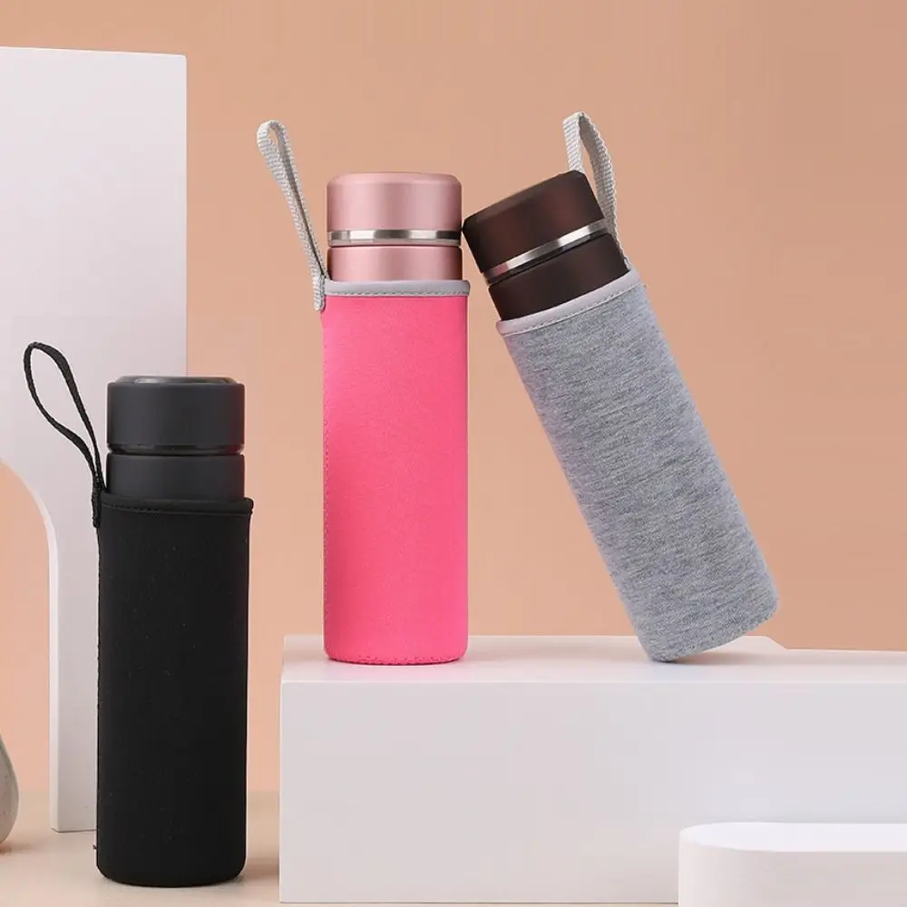 Elastische Wasser flasche Abdeckung hochwertige tragbare Neopren Wasser flasche Fall Anti-Fall kreative Vakuum becher Hülle Universal