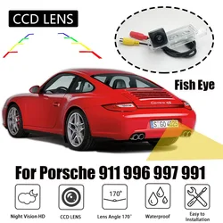 Reverse Camera For Porsche 911 996 997 991 Carrera Turbo GT Rear View Parking Camera Night vision License plate Light Bracket