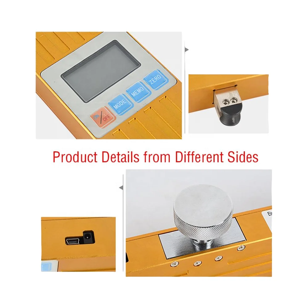 High Precision Electronic Dynamometer Tensionmeter Gau Steel Rope Tensiometer Elevator Rope Tension Testing Gram Force Tester