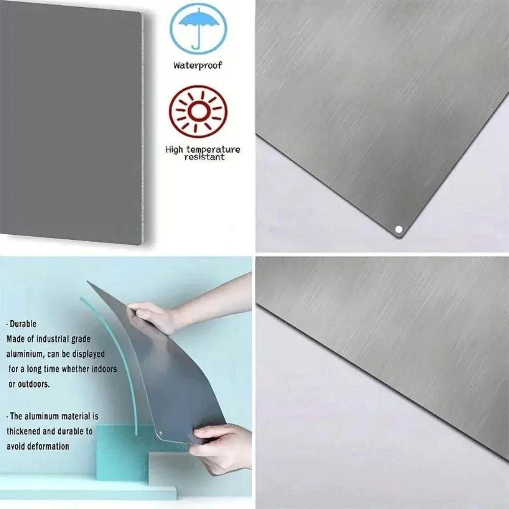 1pc 2D Flat Waterproof Rustic Custom Photo Metal Wall Sign Pre-drilled Indoor Outdoor Garden Bar Office Plaque - view 4