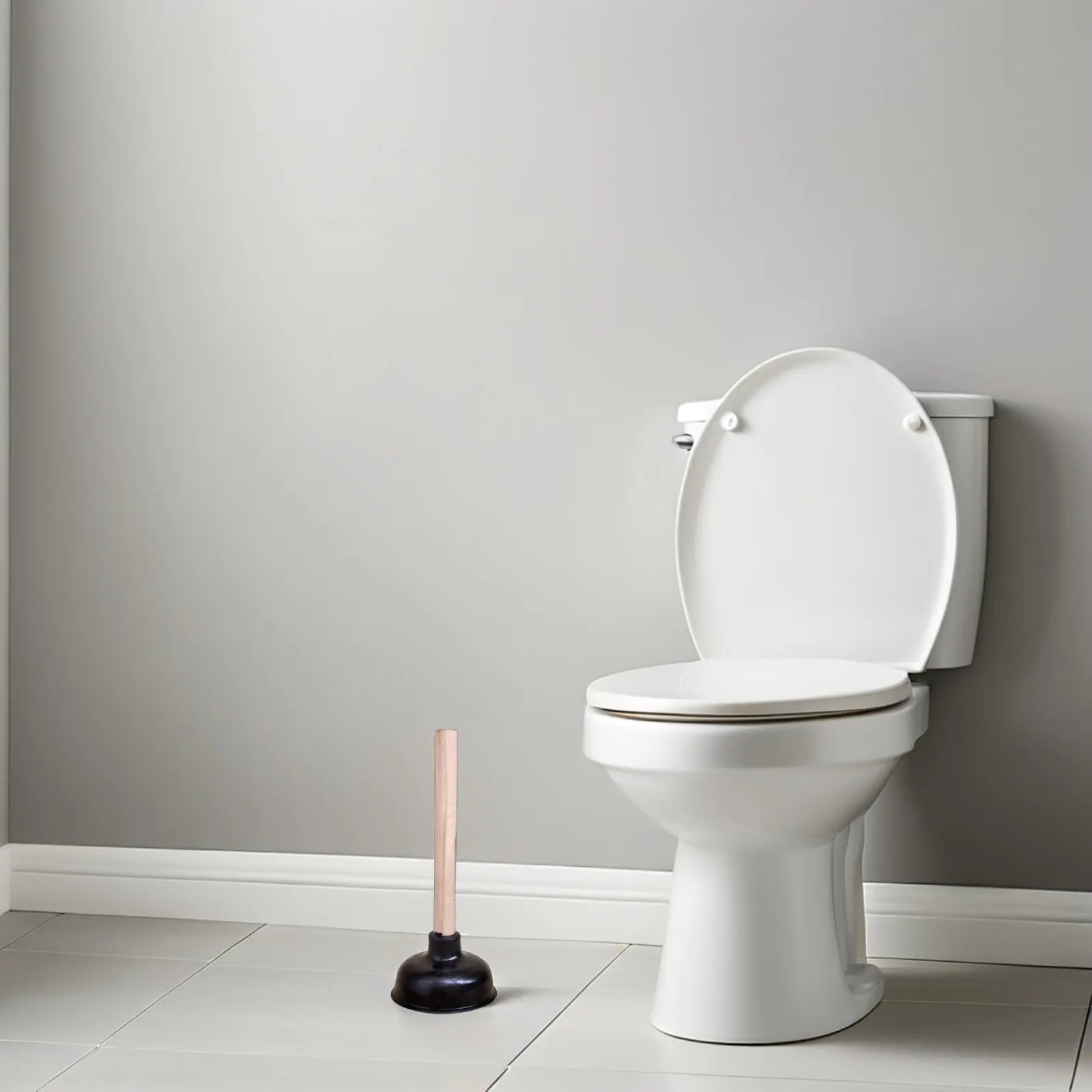 

2Pcs Manual Sink Plunger Rubber Cup with Ergonomic Wood Handle Drain Unclogger for Kitchen Bathroom Bathtub Shower Clogged Pipe