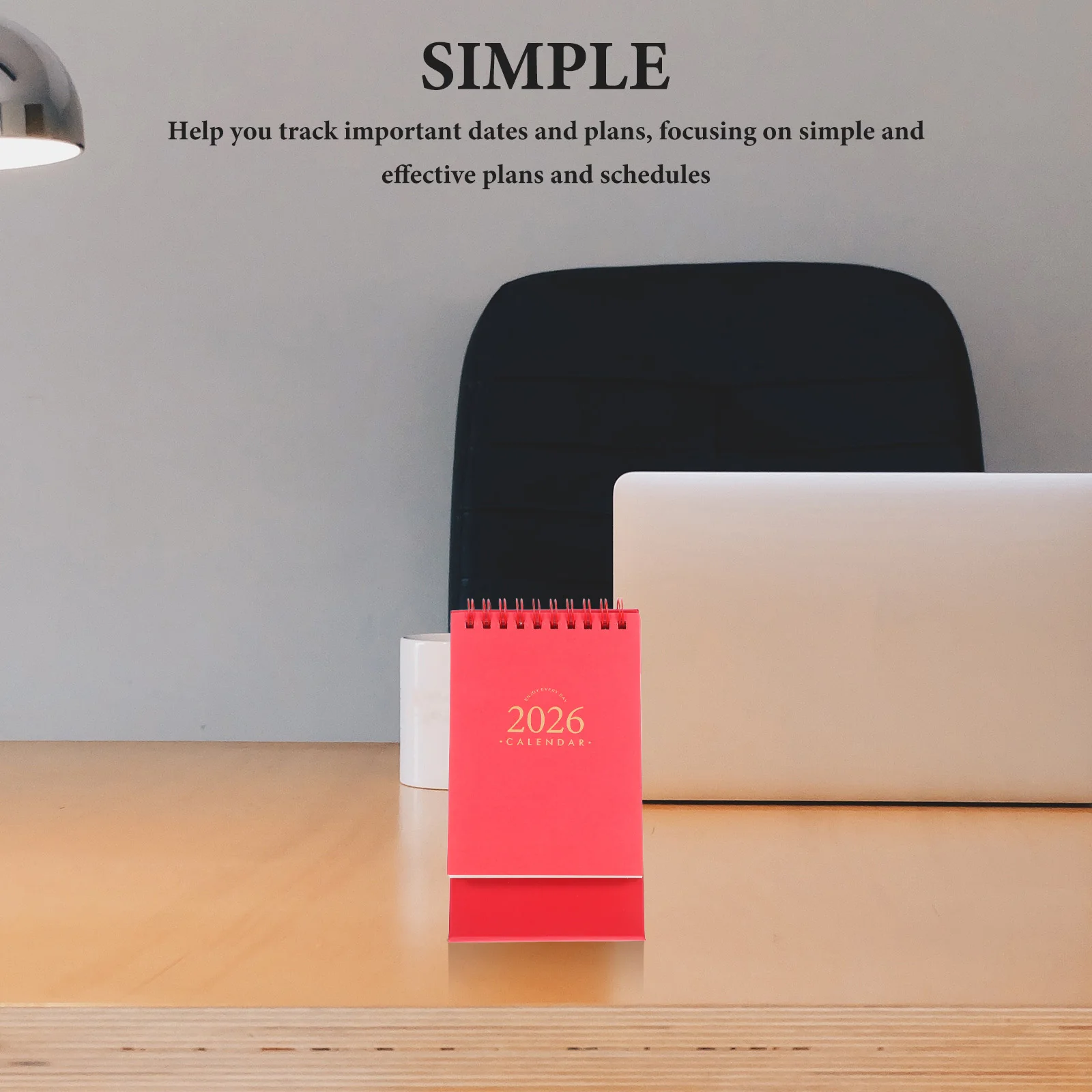 

2026 Desk Calendar Office Small Supplies Double Line Calander Planner Paper Mini Essentials Standing