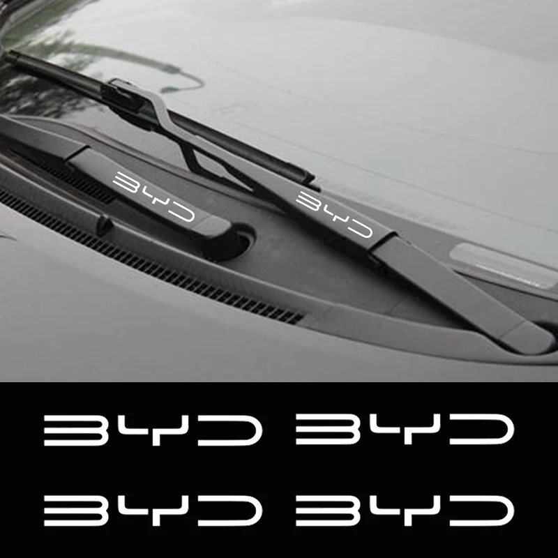 4pcs Car Windshield Wiper Stickers For BYD Atto 3 Act 3 Tang F3 E6 Dmi Yuan plus Song plus ev f0 f3 Qin Pro