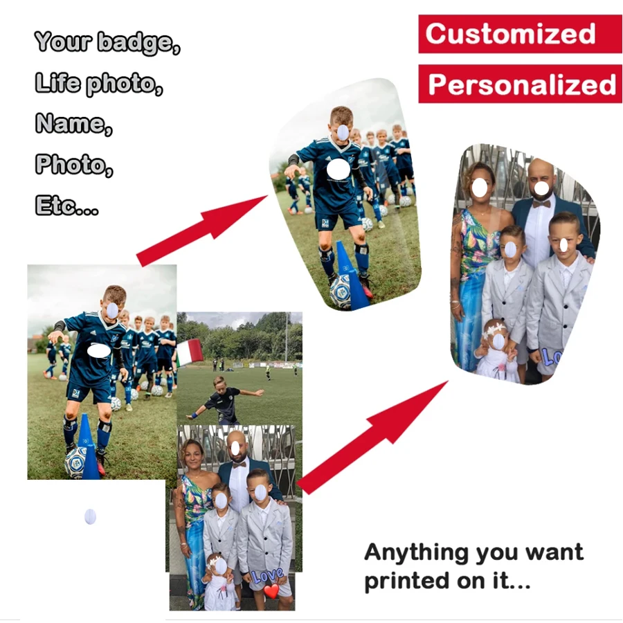 Customized Personalized Shin Guard Sports Soccer Shin Pad Leg Support Football Shinguard For Adult Teens Children Kids Gift