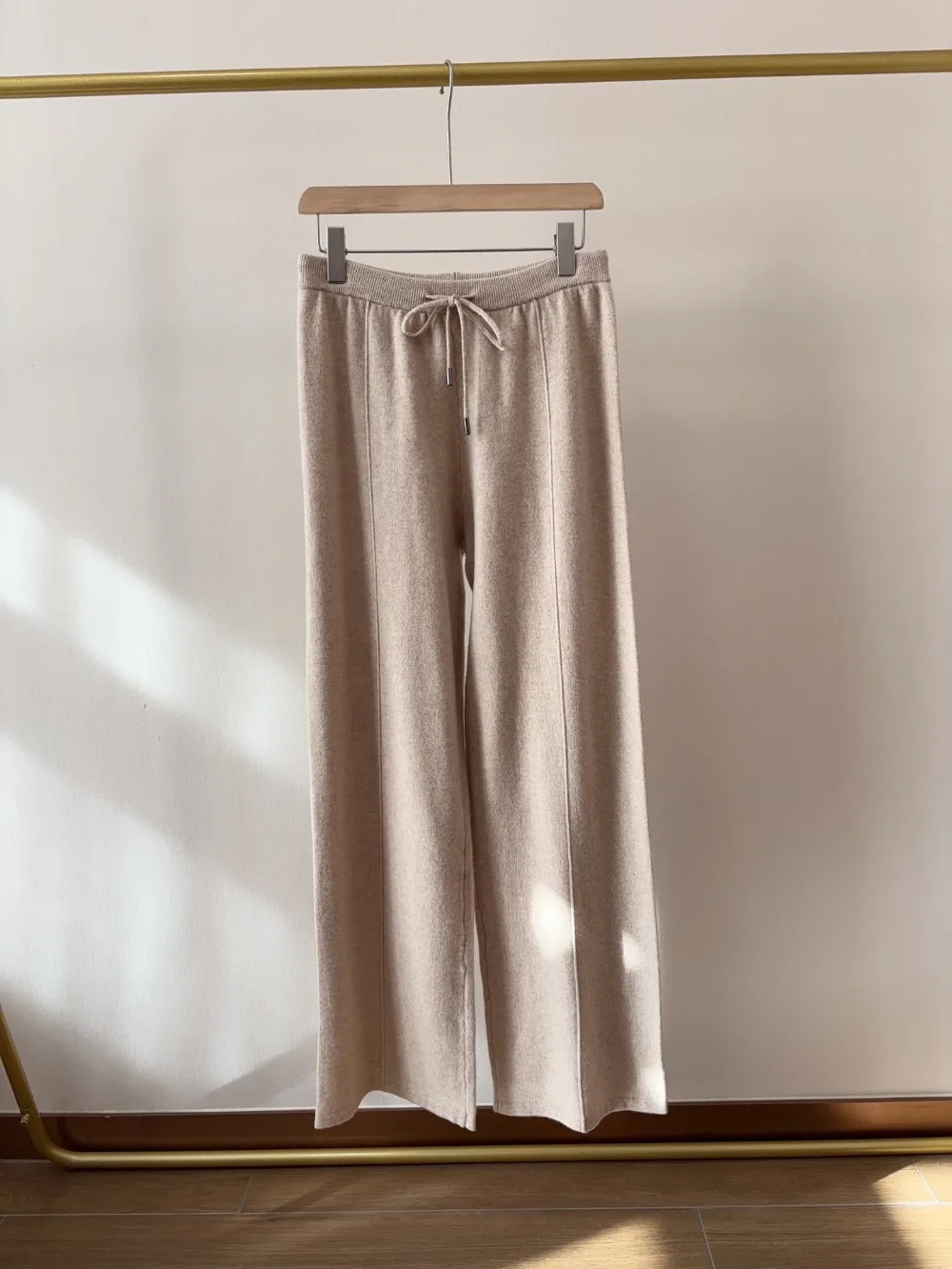 Relaxed-fit Dropped-shoulder Wool Knit Sweater Pants Knitting Sets view 6