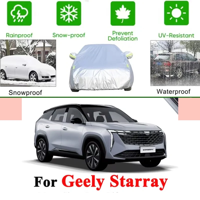 

For Geely Starray 2022-2025 2023 2024 Full Car Covers Outdoor Sun Anti UV Rain Snow Dust Protection Oxford Cloth Accessories