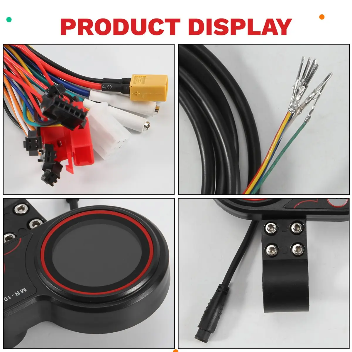 

Контроллер X07A 36В 500Вт + ЖК-дисплей MR-100 (приборная панель) для электросамоката KUGOO M4, аксессуары