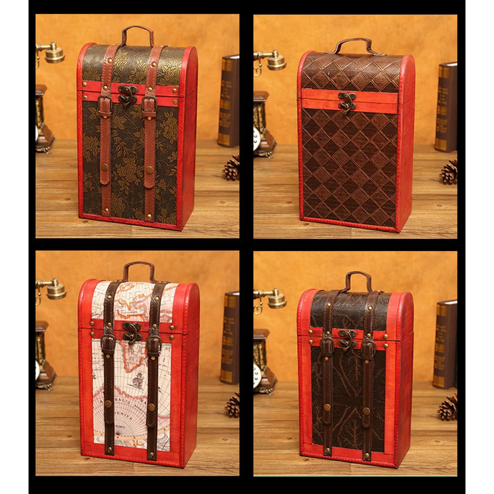 

Деревянный подарочный футляр для вина в стиле ретро в китайском стиле, коробка с двойными бутылками для банкета, вечеринки, упаковка и