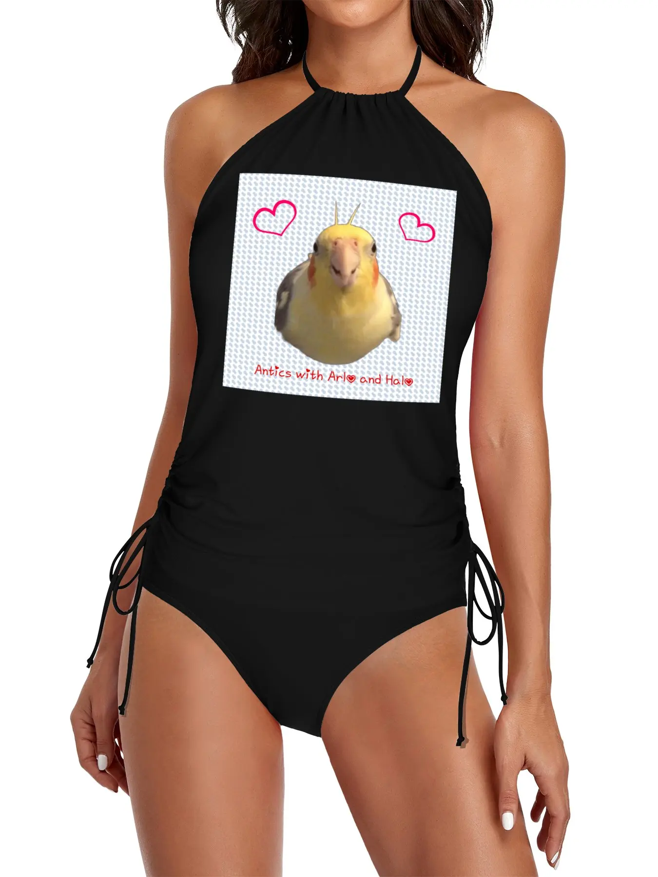 

Antics with Halo Split Swimsuit Set women's swimsuit 2025 new bikini sexy Women's summer tunic
