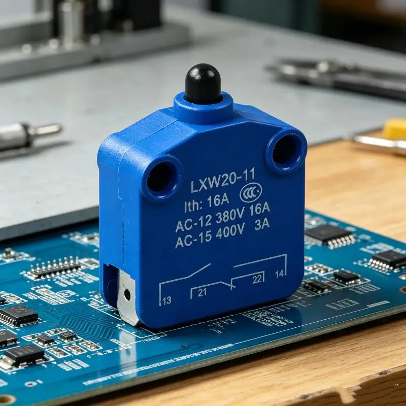 LXW20-11/M Silver Contact Micro Travel Switch PUSH Slug Column High Durability Limit Switch for Home Appliance Control