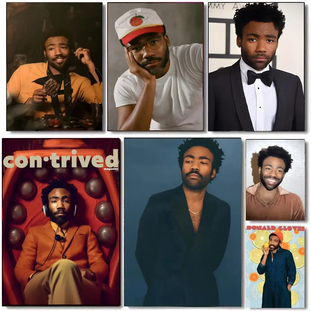 Rapper D-Donald Glover Poster High Quality Bedroom Living Room Aesthetic Wall Decoration Painting Stickers Gift