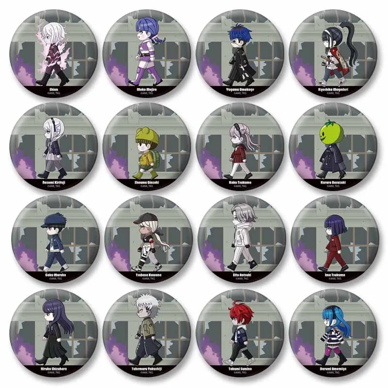 Anime Game The Hundred Line Badge Sumino Takumi Button Brooch Creative Funny Cartoon Role Enamel Pins Backpack Clothing Ornament