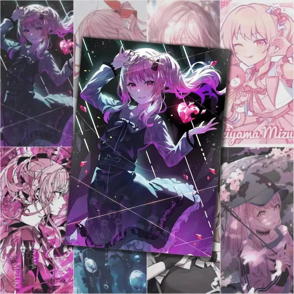 

Anime Project Sekai Akiyama Mizuki For Laptop Guitar Cute Cartoon Stickers Decorate The DIY Wall Tabletop