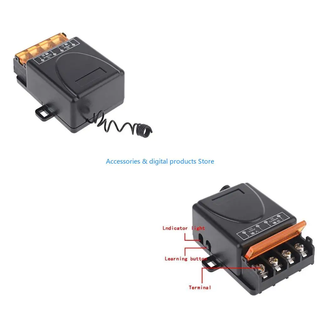77JD RF433Mhz العالمي لاسلكي للتحكم عن بعد التبديل 9-85 فولت التتابع وحدة الاستقبال RF الارسال لبوابة فتحت باب المرآب #1