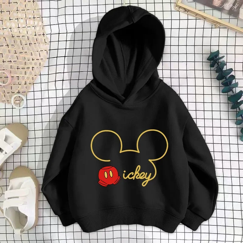 

A children's hoodie and outdoor casual sports top printed with the cartoon pattern of Mickey Minnie from Disney