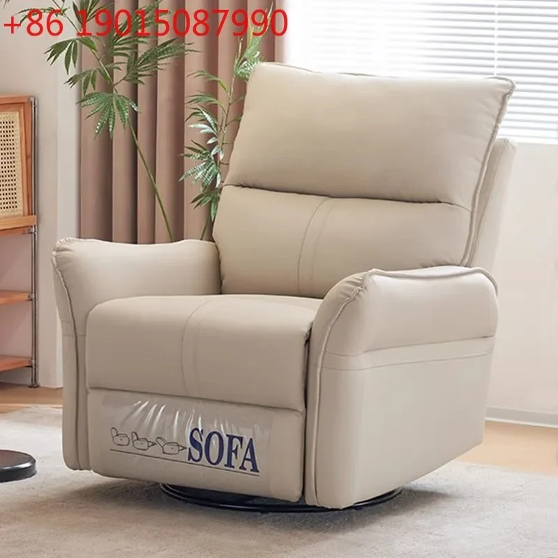 

Modern simple light luxury single sofa first class electric multi-functional living room leisure lazy sofa can sleep and lie