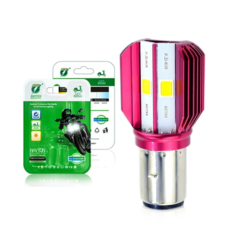 Plug & play 17W 1700Lm Ba20d LED faro de motocicleta S2 H6 Scooter motocicleta faro bombilla accesorios 6000K blanco 12v