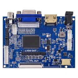 Плата контроллера для ЖК-дисплея TTL LVDS, HDMI VGA 2AV 50PIN для AT070TN90 92 94, поддержка автоматического V S-TY2662-V1