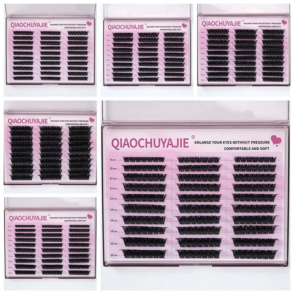 Eyelashes Extensions L Curl False Eyelashes DIY Oblique Winged Individual Cluster Eyelashes Natural Segmented