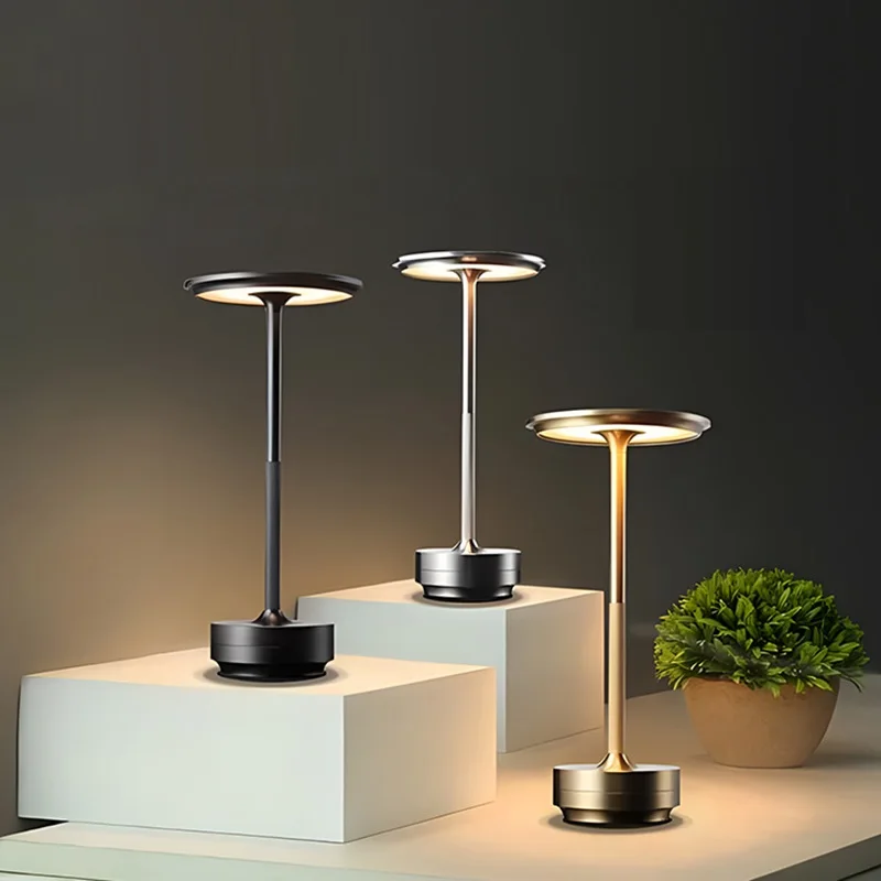 2025 بسيط شحن الجدول مصباح مطعم بار لمبة مكتب يعتم جو USB شحن اللمس التبديل الديكور مصباح