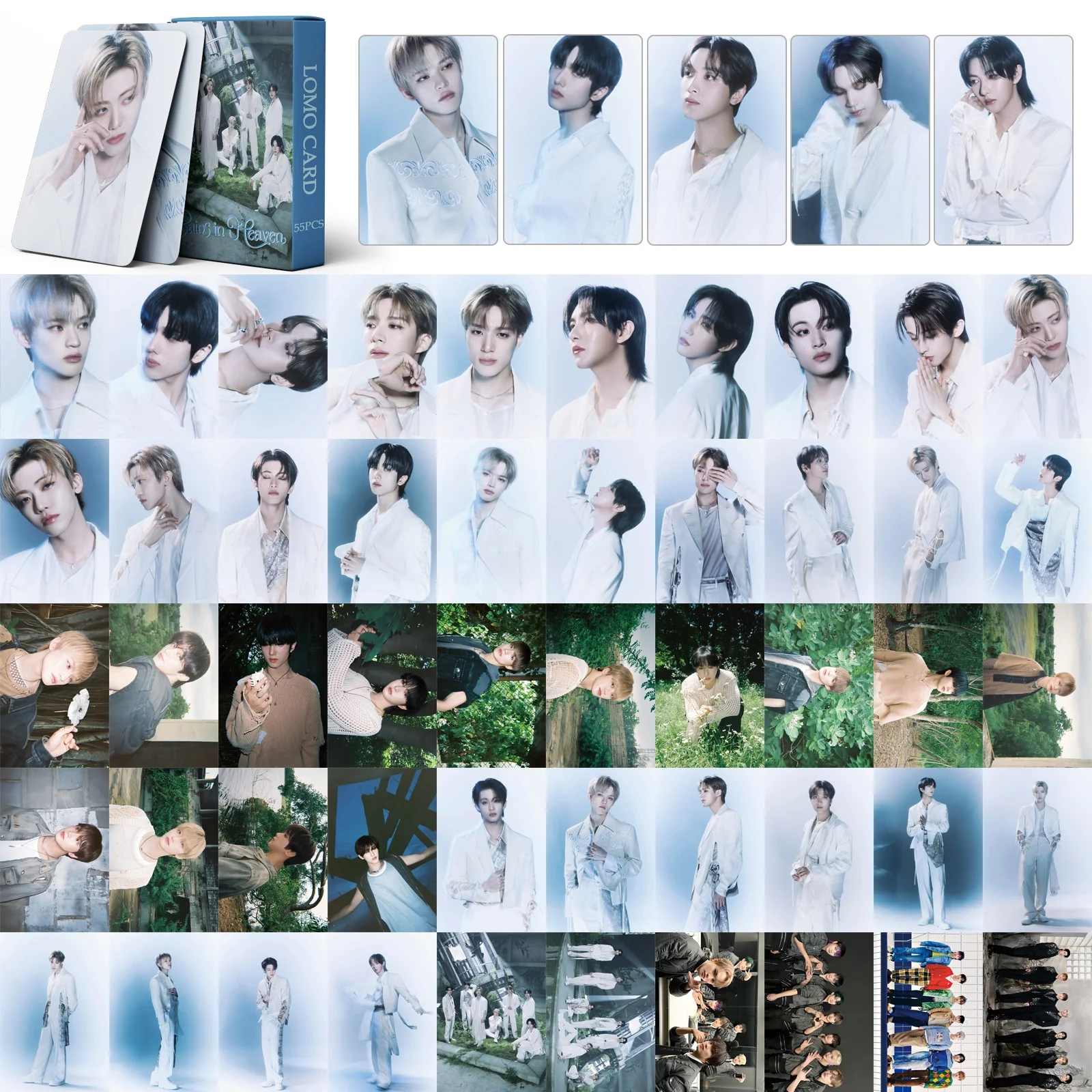 55Pcs/Set KPOP Idols JAEMIN Jisung When I’m With You Boxed Laser Card High Quality INS Style Postcards Jeno RENJUN HAECHAN Gifts