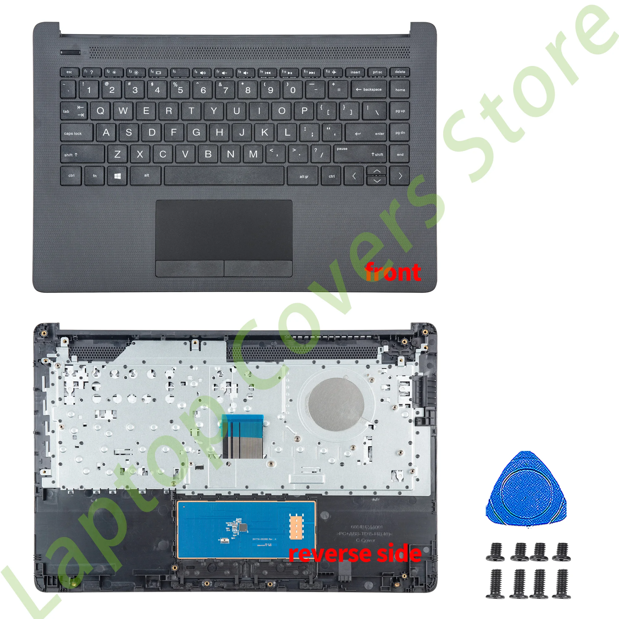 

New Keyboard For 14-CK 14-CM 14-DG 240 G7 245-G7 246 G7 TPN-I131 TPN-I130 Palmrest With Touchpad Laptop Parts Replace Black