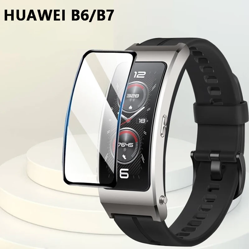 Proteggi schermo per Huawei Band Talkband B7 B6 Accessori per bracciale intelligente Pellicola protettiva ultrasottile completamente trasparente HD non in vetro