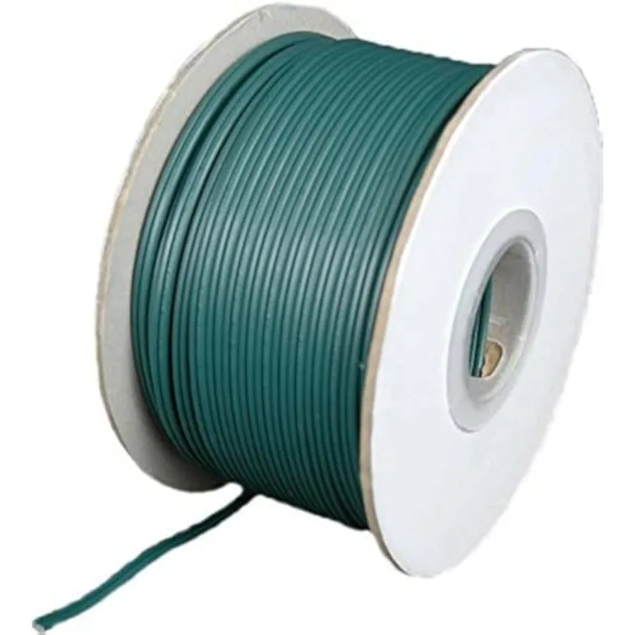 

Green SPT-1 Commercial Grade Bulk Blank Wire 18 AWG, Feet Customizable Christmas Lighting Cord for Outdoor Use