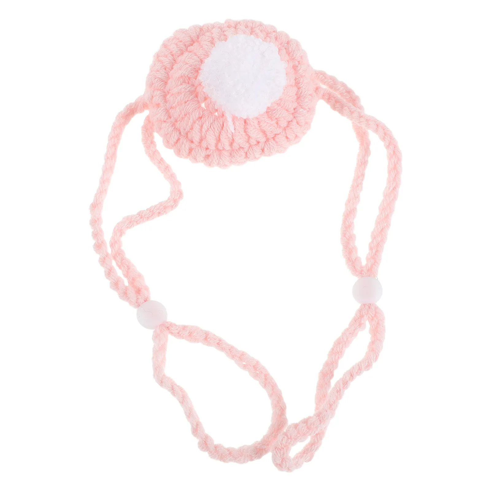 

Вязаная маска-грелка для носа, регулируемая, розовая, мягкая, уютная, зимняя, унисекс, для защиты от холода, для улицы