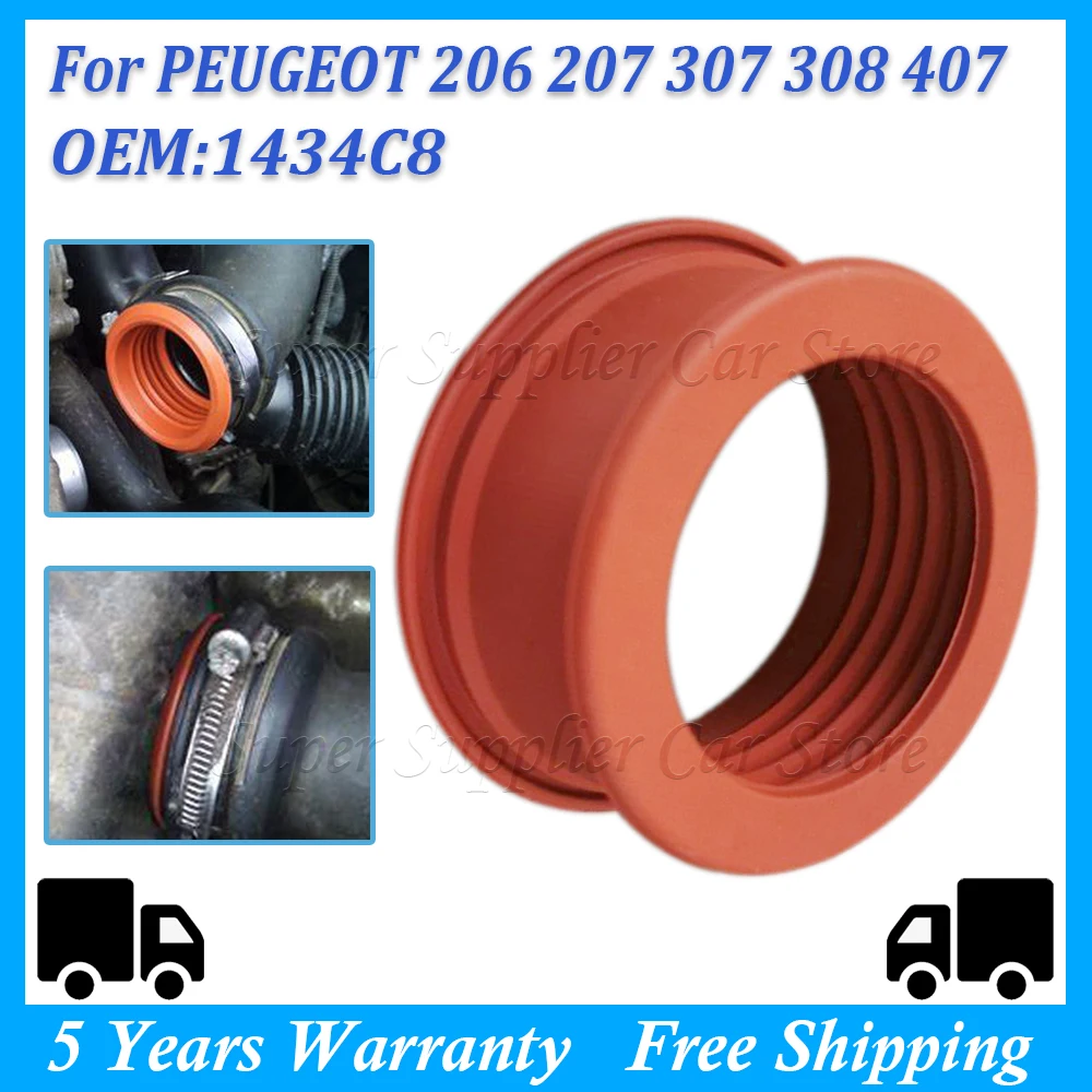 Zewnętrzna gumowa uszczelka turbo Tuleja węża powietrznego 1434.C8 1434C8 Do PEUGEOT 206 207 307 308 407 EXPERT PARTNER 1.6 HDI
