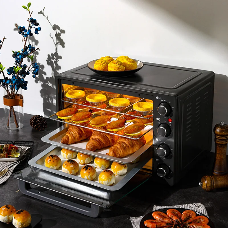 Multifunctional Electric Oven Large Capacity Cake Pizza Oven Household Barbecue Baking Oven Breakfast Machine