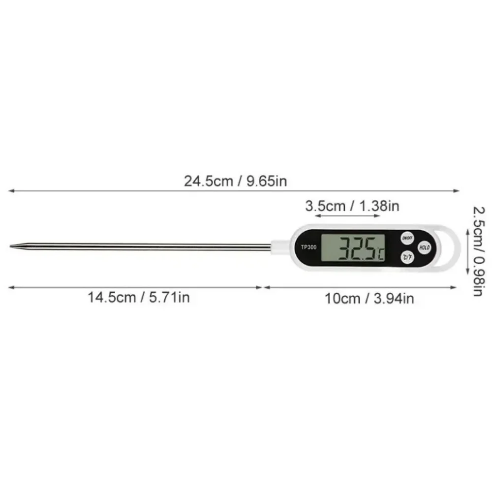 Stainless Steel Probe Type Digital Kitchen Thermometer For Cooking Food,Barbecue Stove,Water,Milk,Oil,Liquid Meat, Kitchen Tools