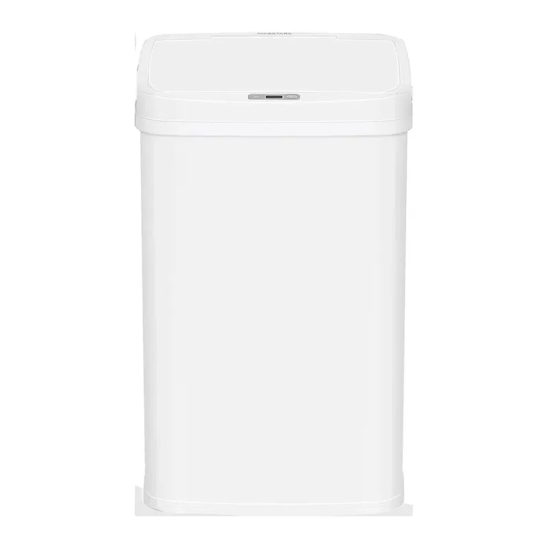 50L Large Capacity Smart Induction Trash Can High Quality Rectangular Stainless Steel Kitchen Waste Bin