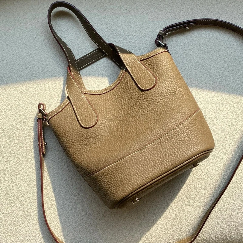 NINA ENYA 2025 Fashionable Basket Bag, Vegetable Basket, Niche Luxury Crossbody Shoulder Bag for Women, New