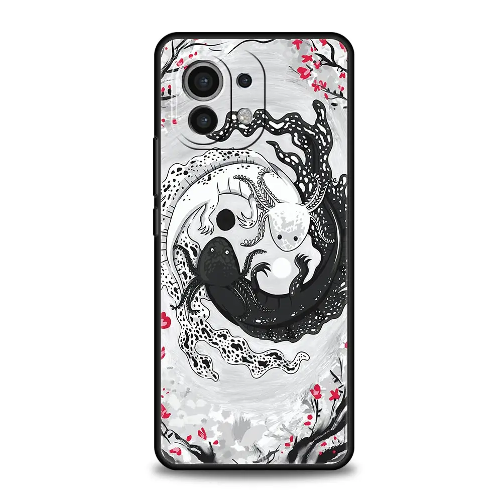 Koi Fish Phone Case For Xiaomi 12 10T 10 Lite 11 Ultra 11T 9T Mi Poco M4 M3 X4 X3 Pro F4 F3 GT 5G Black Cover Silicone Shell