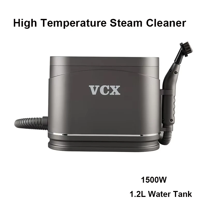 1500W High Temperature Steam Cleaner 1.2L Water Tank Sterilization Air Conditioning Kitchen Car Steaming Cleaner House Cleaning