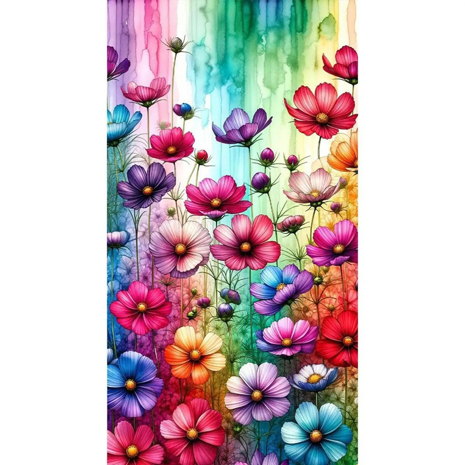 

Cosmos 5D DIY Full Drill Round Diamond Painting Kit for Home Wall Decor 40x70cm