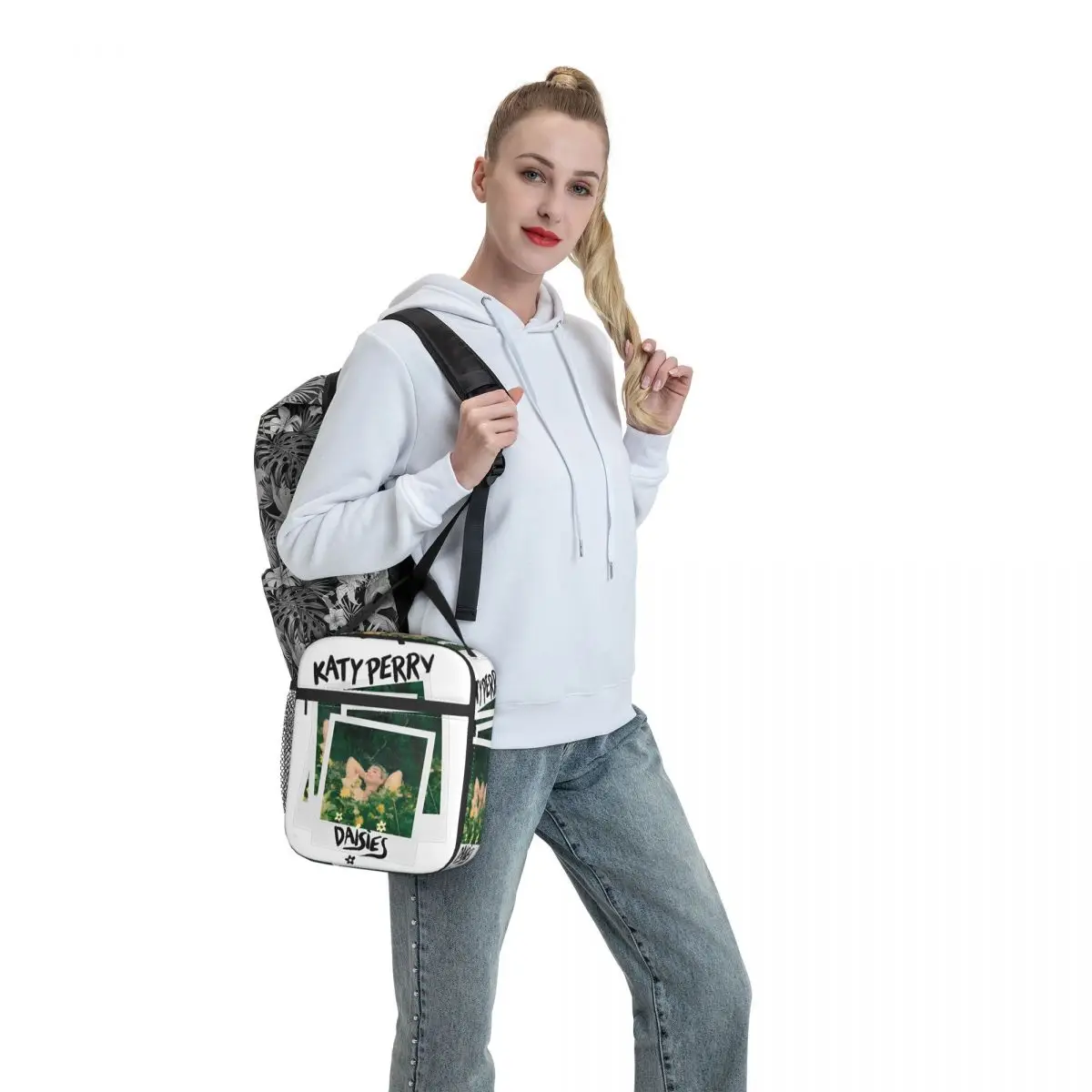 Katyed Logo Perryed The Lifetimes Tour Borsa per il pranzo Borsa per il pranzo da picnic per bambini Borsa termica portatile con cerniera Oxford