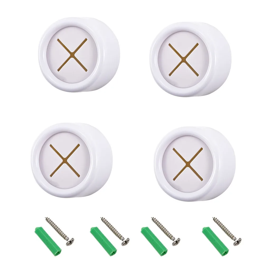 4 pieces Round Dishcloth Clip Self Adhesive No Punching Towel Plug Holder Wall Mounted Space Saving Wash Cloth Hanger Dormitory